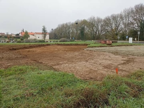 Décapage et terrassement de la maison