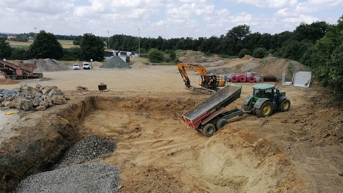 Travaux de recyclage à Saint-Prouant